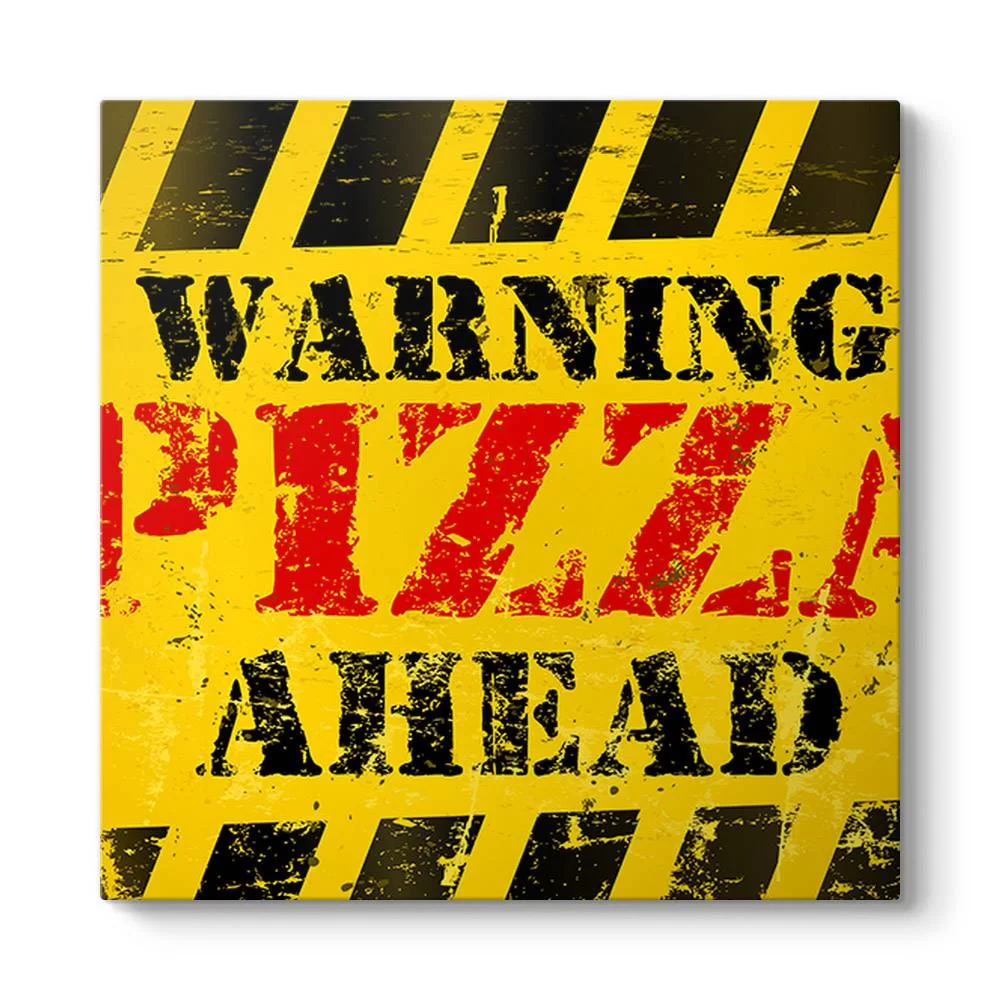Vektörel Pizza Tabela Tablosu - Model 3